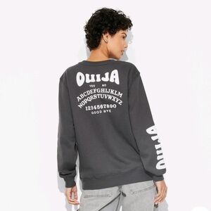 Women’s XXS Ouija Dark Gray Long Sleeve Crewneck Sweatshirt Size XXS